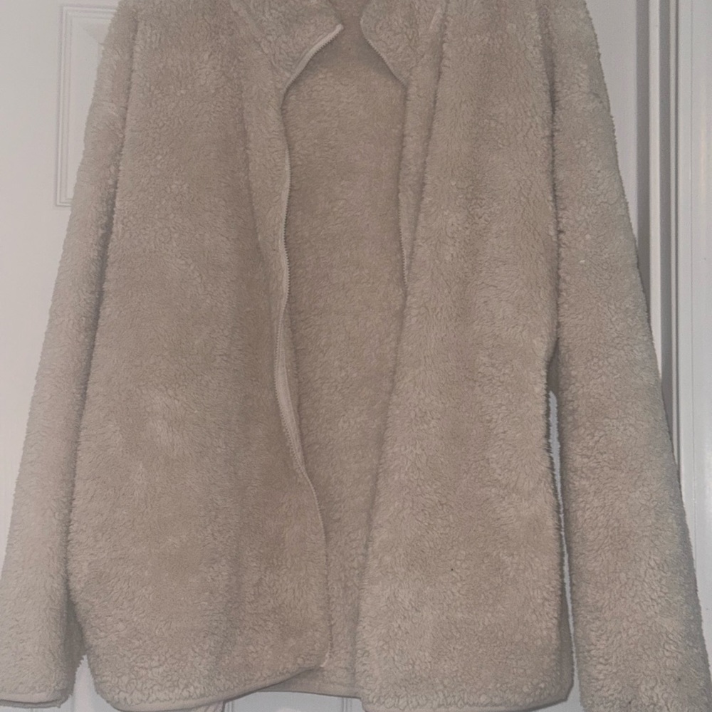 PINK Victoria's Secret Tan Teddy Jacket